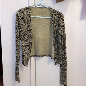 Brandy Melville cheetah cardigan